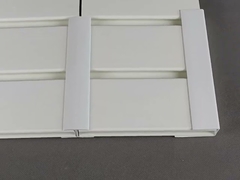 huaxiajie Niska cena ultralekka, elastyczna przenośna szara ściana listwowa do salonu wystawowego