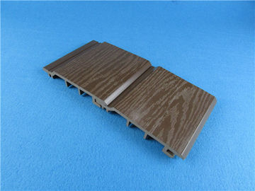Mouldproof Wood Plastic Composite WPC Zewnętrzna okładzina ścienna Szary kolor
