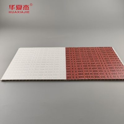 Dobra cena. Nowoczesny design pvc panel ścienny laminowany wpc pvc panel szary i czerwony kolor do dekoracji hoteli w Internecie