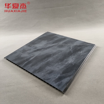 Gloss marmurowy czarny panel ścienny PVC Dekoracyjna drukowanie Panel ścienny PVC do biura lub hotelu