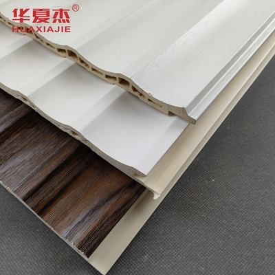 Niestandardowe kolorowe laminowane w kształcie U WPC Panel ścienny Dekoracja PVC Panel do łazienki domowej