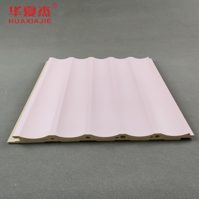 Panel ścienny WPC w kształcie U Laminate Pink Panels Dekoracja wewnętrzna i zewnętrzna