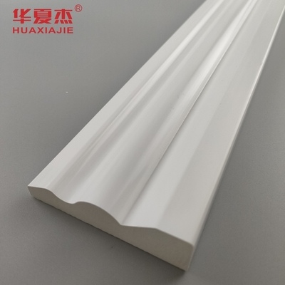 Biały pvc płótno 70x20mm pvc kształtowanie łatwe w czyszczeniu płyty podstawy kolonialnej obudowy dekoracja wnętrza