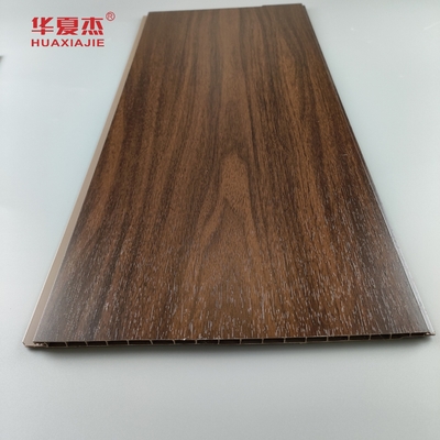 Drewniane laminowane dekoracyjne panele sufitowe, pokrycia ścienne z PVC do recyklingu 250 * 8mm