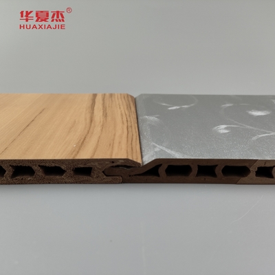 2024 Nowy projekt Sliver Luxury Pattern / Nature Woodgrain Wpc Panels For Wall Decoration