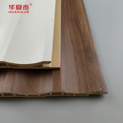 Laminat Wpc Panel ścienny Fluted Pvc Panel Białe drewno ziarno Wpc Panel Dekoracja domu / biura