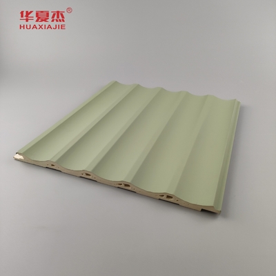 Laminatowy panel ścienny Wpc Fluted Pvc Panel Zielony Błękitny Dekoracja budynku