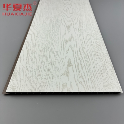 Najlepiej sprzedający się laminowany biały pvc panel ścienny symulowany drewniany ziarno pvc dach dekoracyjny panel do mieszkania