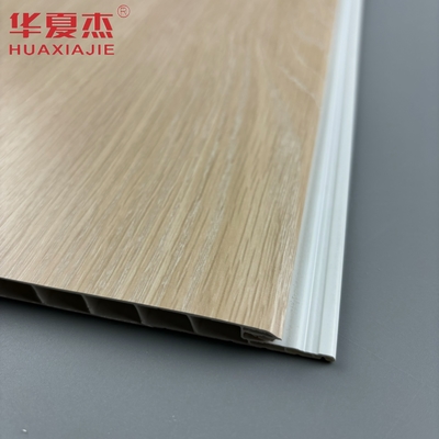 Nowoczesny design dębowy pvc panel ścienny w kształcie U pvc panel wewnętrzny materiał budowlany odporny na wilgoć