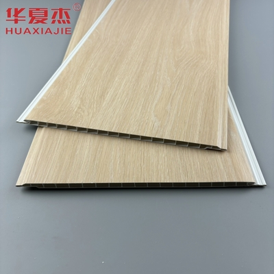 Nowoczesny design dębowy pvc panel ścienny w kształcie U pvc panel wewnętrzny materiał budowlany odporny na wilgoć