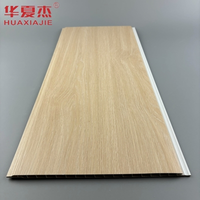 Nowoczesny design dębowy pvc panel ścienny w kształcie U pvc panel wewnętrzny materiał budowlany odporny na wilgoć