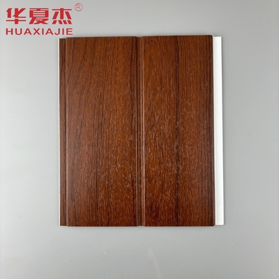U-formatowy pvc panel ścienny czerwone drewno wodoodporne pvc panel sufitowy do dekoracji salonu domowego